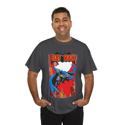 Batman T-Shirt - Jim Aparo Art - Untold Tales Cover - DC Comics Bronze Age - Batman Flying in Front of the Moon - Caped Crusader, Gotham City