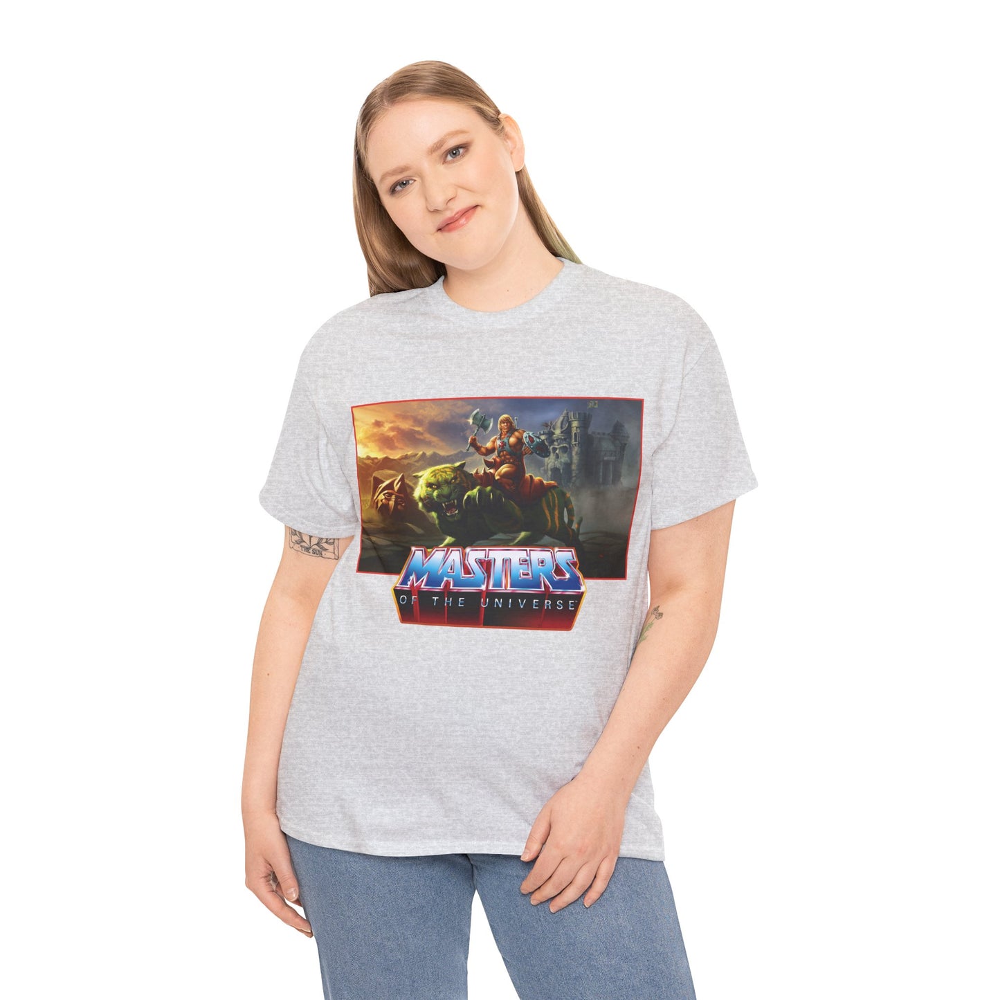 He-Man & Battle Cat T-Shirt- Masters of the Universe, MOTU - New 2026 Movie with Nicholas Galitzine