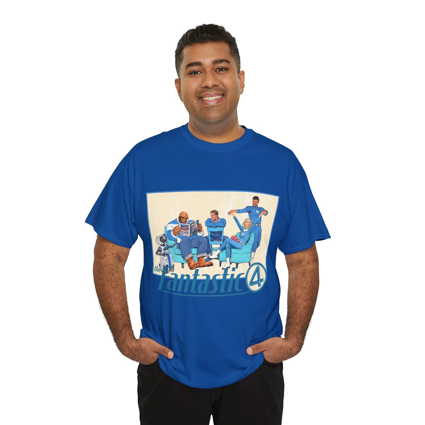 Fantastic Four T-Shirt - 2025 MCU Movie - Reed Richards, Invisible Woman, Thing, Human Torch - Marvel Comics Characters