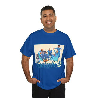 Fantastic Four T-Shirt - 2025 MCU Movie - Reed Richards, Invisible Woman, Thing, Human Torch - Marvel Comics Characters