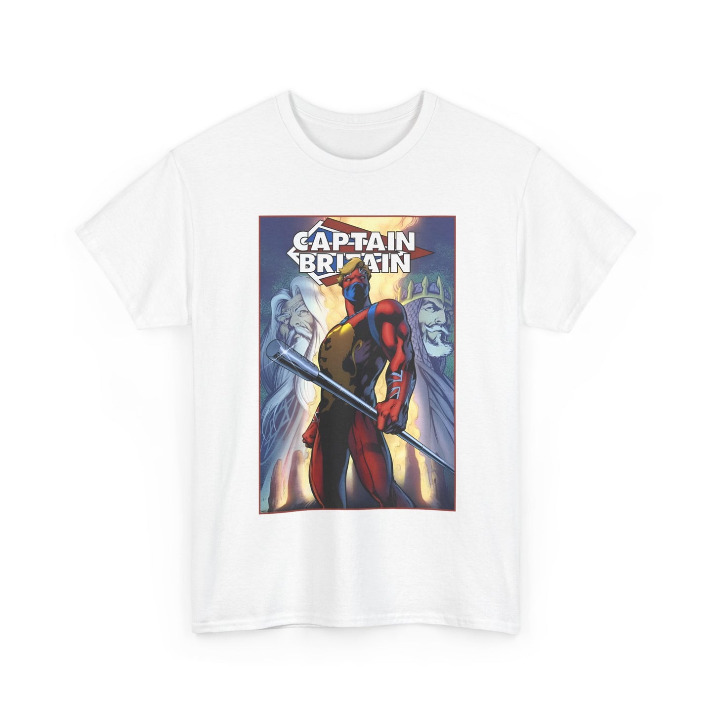 Captain Britain T-Shirt - Alan Davis Art - Excalibur Member - Marvel Comics