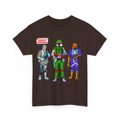 Boba Fett, Bossk, Dengar T-Shirt - Star Wars Bounty Hunters from Empire Strikes Back - Marvel Comics 1980s Art - Alternate Colors