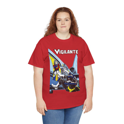 Vigilante Vs Peacemaker T-Shirt - Mike Grell Art - Adrian Chase - DC Comics