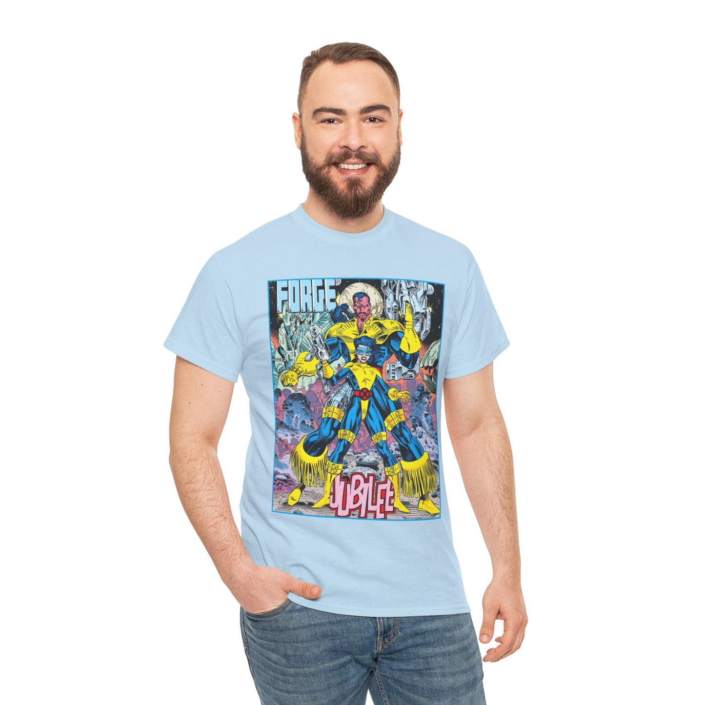 Forge & Jubille T-Shirt - Liam Sharp Art - X-Men Mutants - Marvel Comics