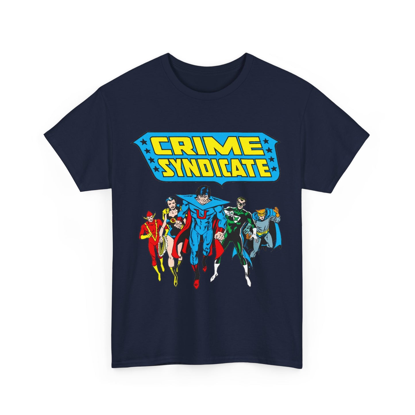 Crime Syndicate T-Shirt - Ultraman, Owlman, Superwoman, Power Ring, Johnny Quick - Earth 3 Justice League Villains - DC Comics