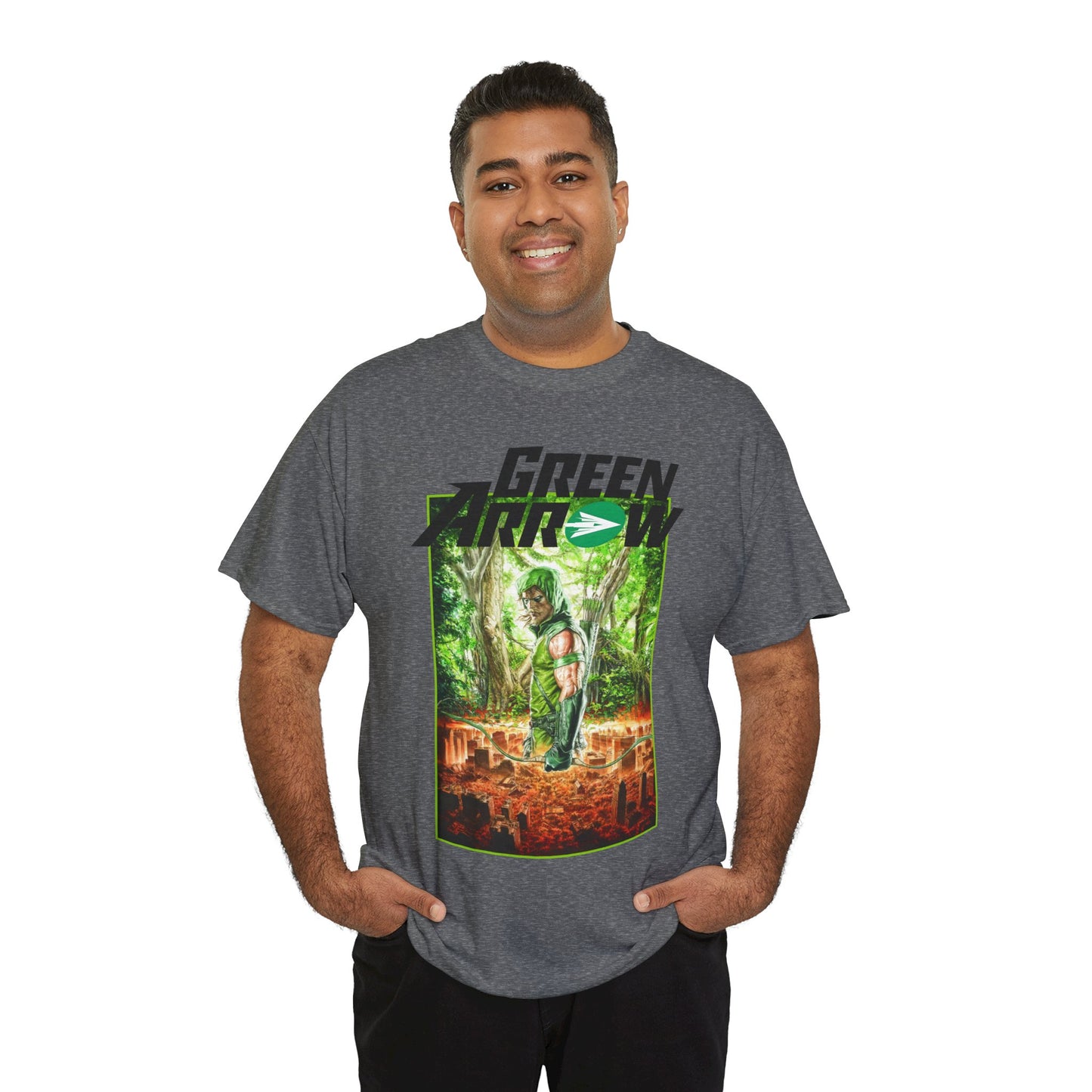 Green Arrow T-Shirt - Mauro Cascioli Art - Brightest Night Cover - Emerald Archer - DC Comics