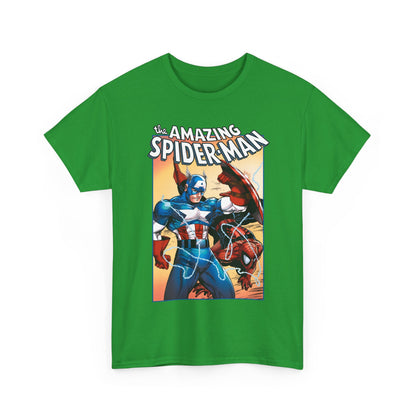 Amazing Spider-Man & Captain America T-Shirt - Todd McFarlane Art - Marvel Comics