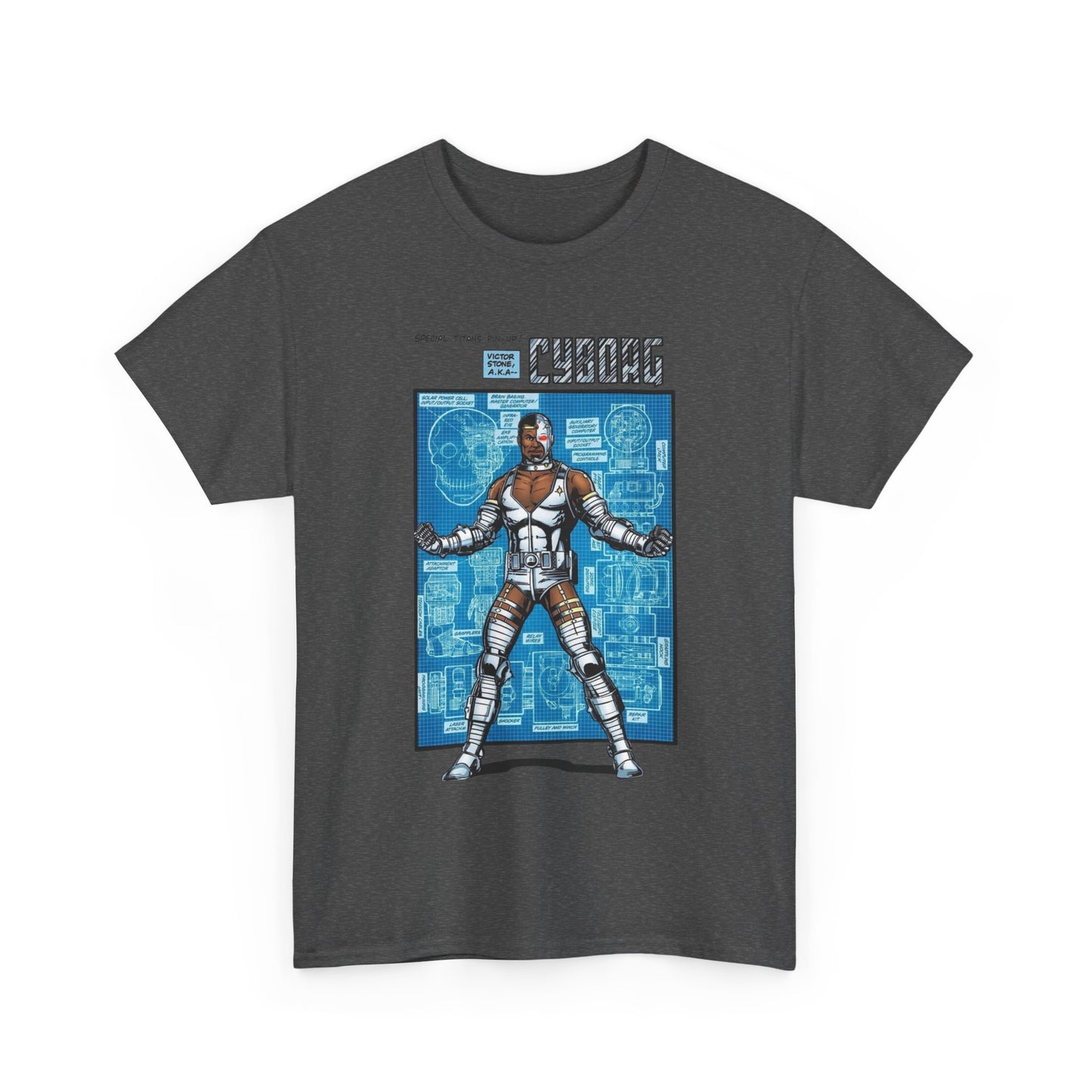 Cyborg T-Shirt - George Perez Art - New Teen Titans Pin-Up Poster - Victor Stone - DC Comics