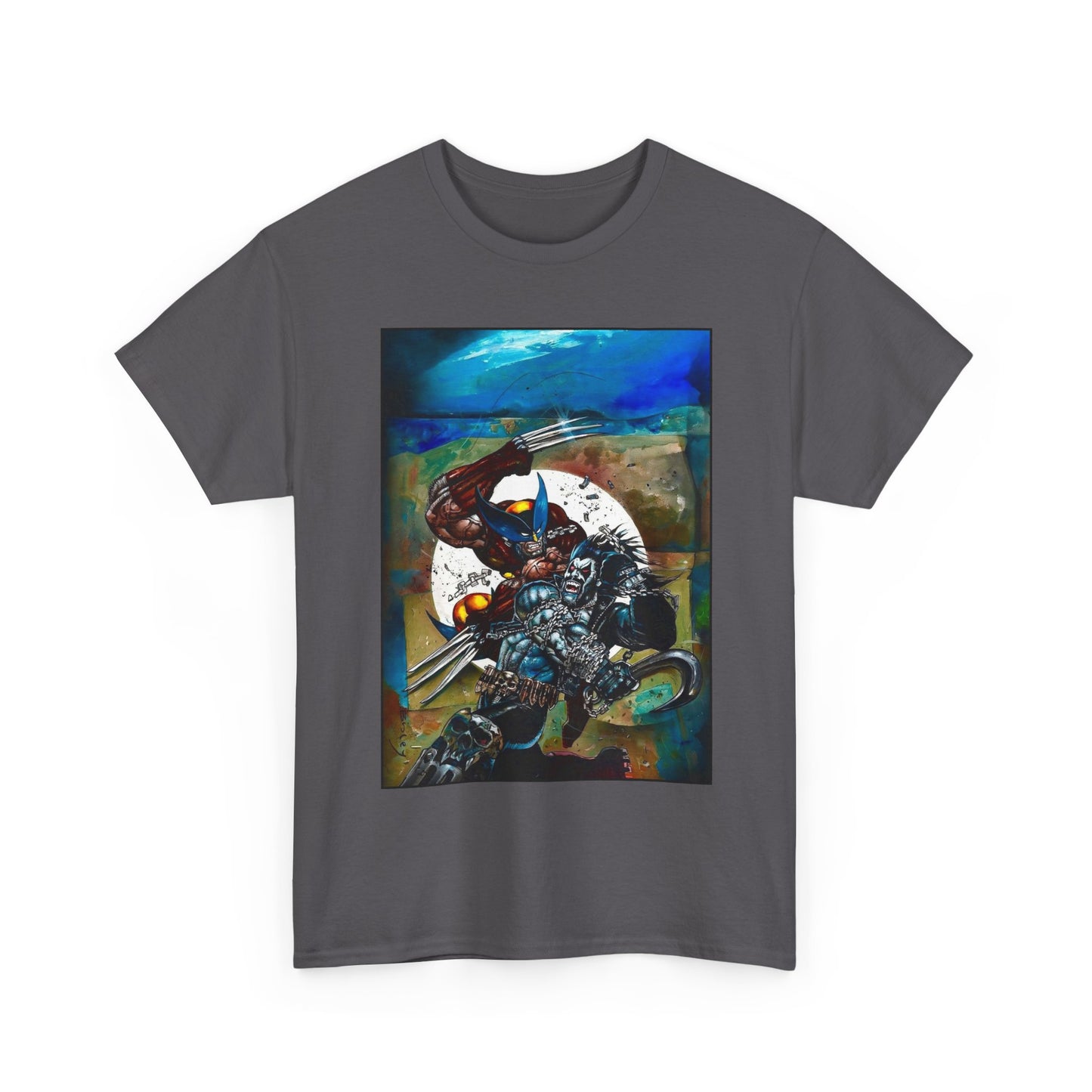 Lobo/Wolverine T-Shirt - Simon Bisley Art - DC/Marvel Comics