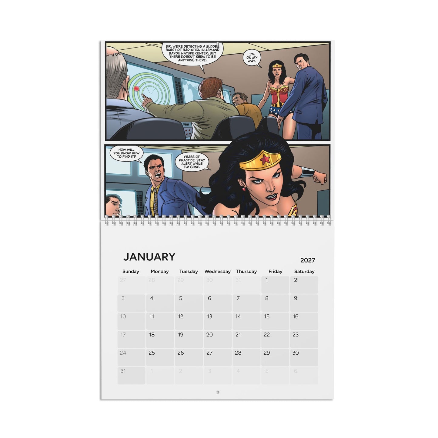 Wonder Woman '77 Calendar (2027) - Art Based on the 1970s Lynda Carter TV Series - DC Comics