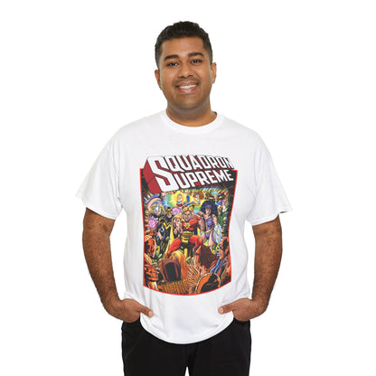 Squadron Supreme T-Shirt - George Perez Art - Hyperion, Nighthawk, Doctor Spectrum, Power Princess, Whizzer - Marvel Comics