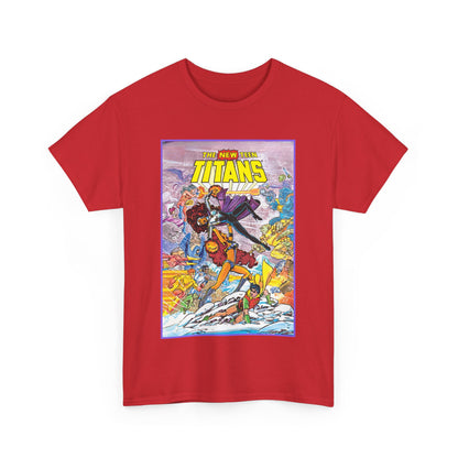 New Teen Titans T-Shirt - George Perez Art - Starfire Vs Blackfire - Omega Man - Annual #1 Cover - DC Comics