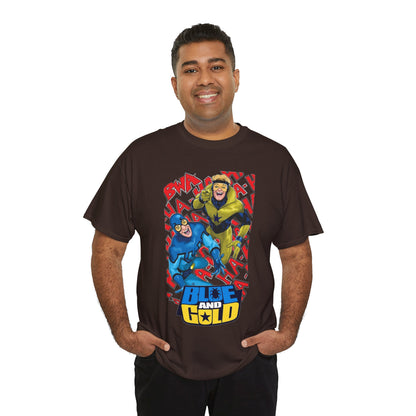 Booster Gold & Blue Beetle T-Shirt - DC Comics - Justice League International Members - Ted Kord