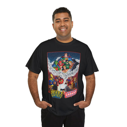 Justice Society & Justice League T-Shirt - George Perez Art - Golden & Silver Age - DC Comics
