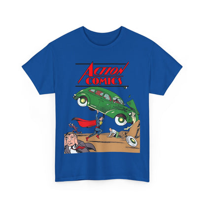 Superman T-Shirt - Action Comics #1 Cover Art - Clark Kent, Metropolis - DC Comics Key Image - Golden Age