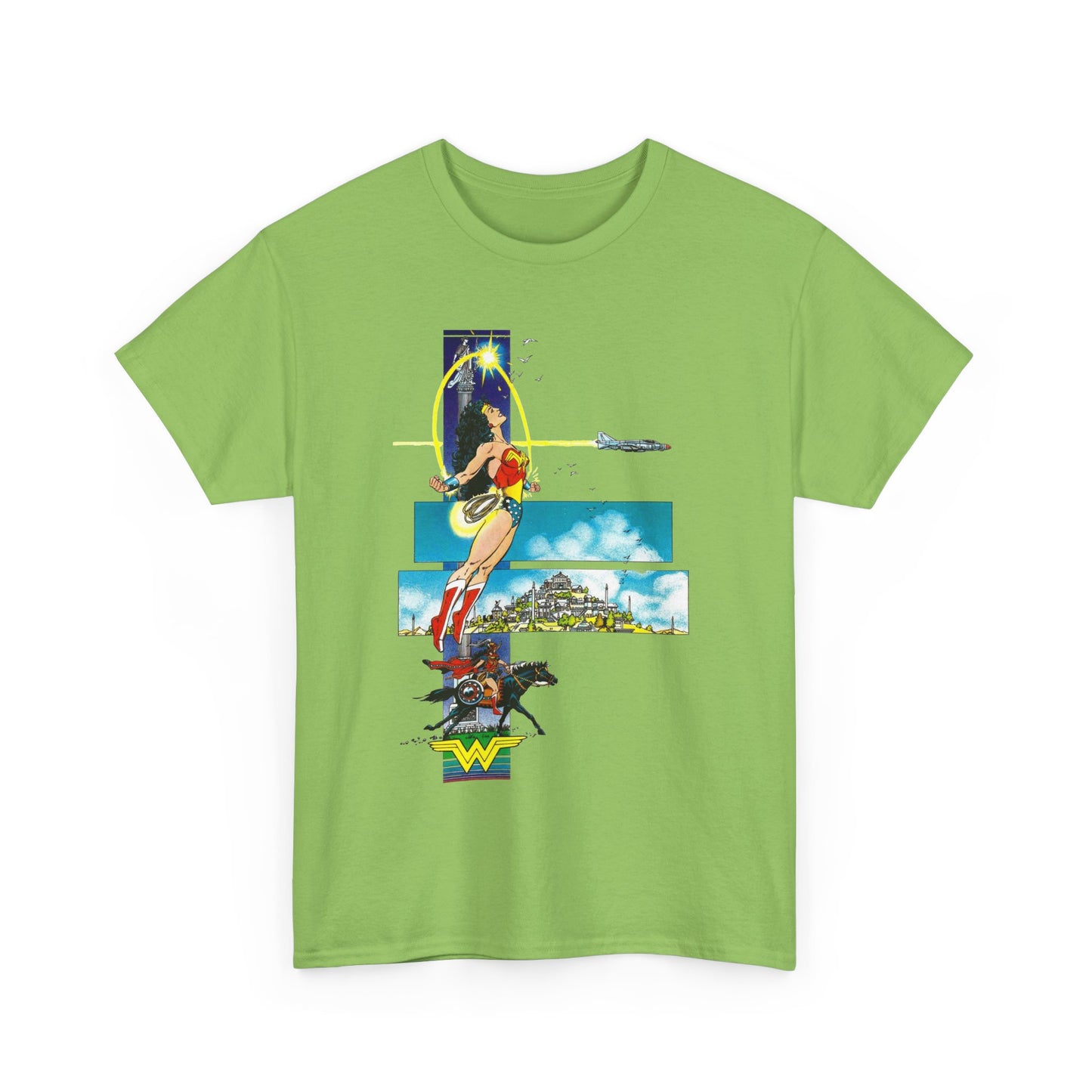Wonder Woman T-Shirt - George Perez Art - From History of the DC Universe Series - Themyscira - DC Comics
