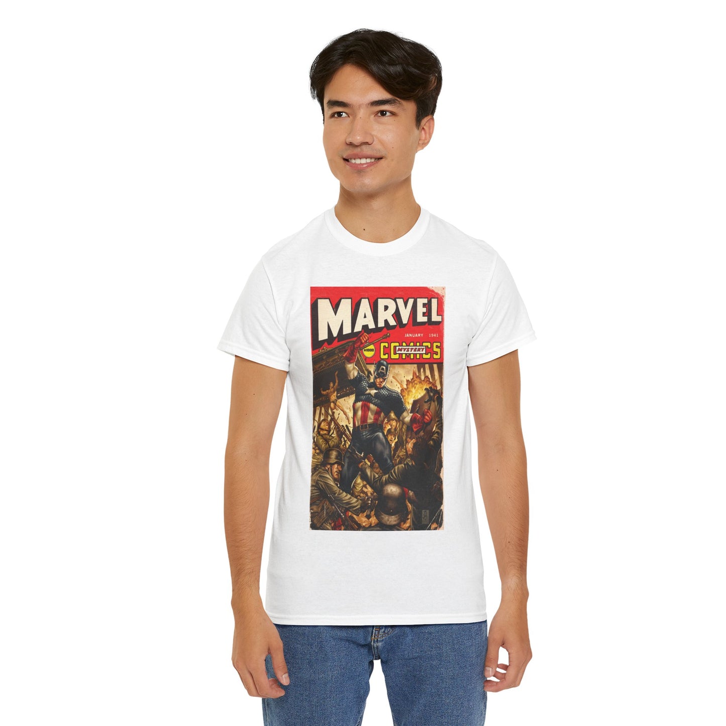 Marvel Comics #1000 T-Shirt - Captain America Cover Art - Marvel Comics