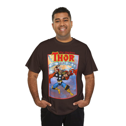 The Mighty Thor T-Shirt - George Perez Art - Mjolnir - Avengers Member - God of Thunder - Asgard Warrior - Marvel Comics
