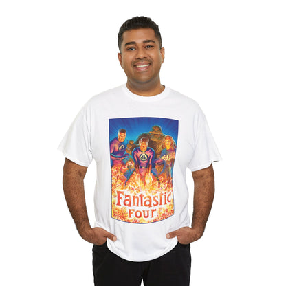 Fantastic Four T-Shirt - Alex Ross Art - Mr. Fantastic, Invisible Woman, Human Torch, The Thing - Marvel Comics