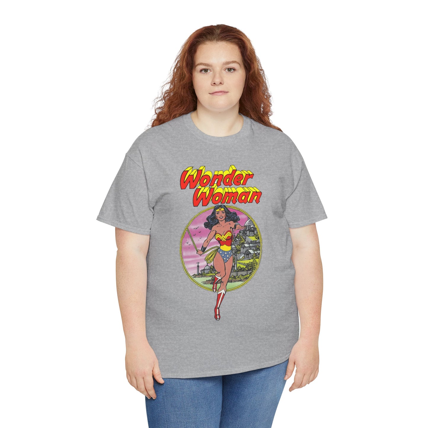 Wonder Woman T-Shirt - George Perez Art - Justice League 1980s Postcard Set - JLA Member - Diana from Themyscira - DC Comics