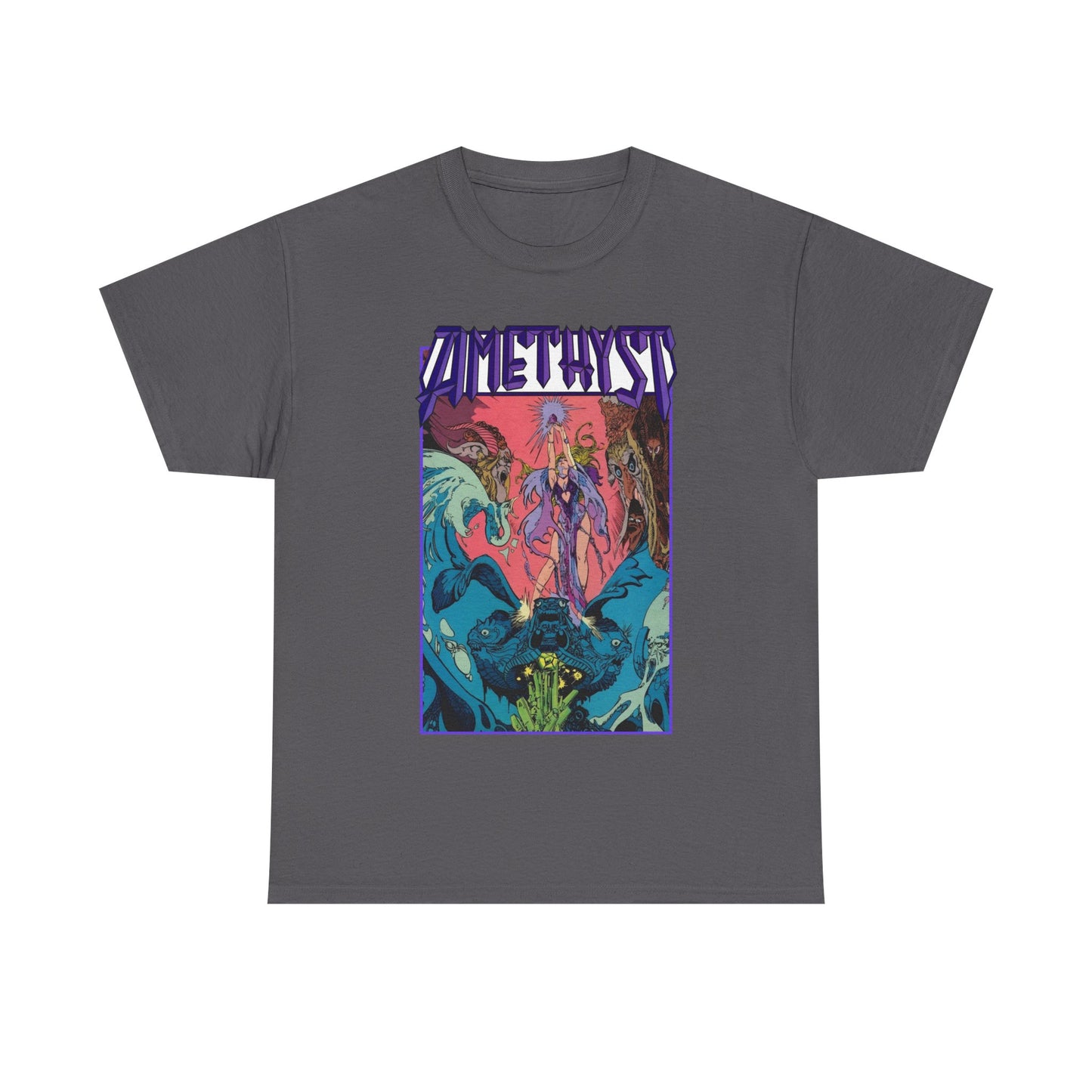 Amethyst T-Shirt - Esteban Maroto Art - Princess of Gemworld - 1980s Series - DC Comics