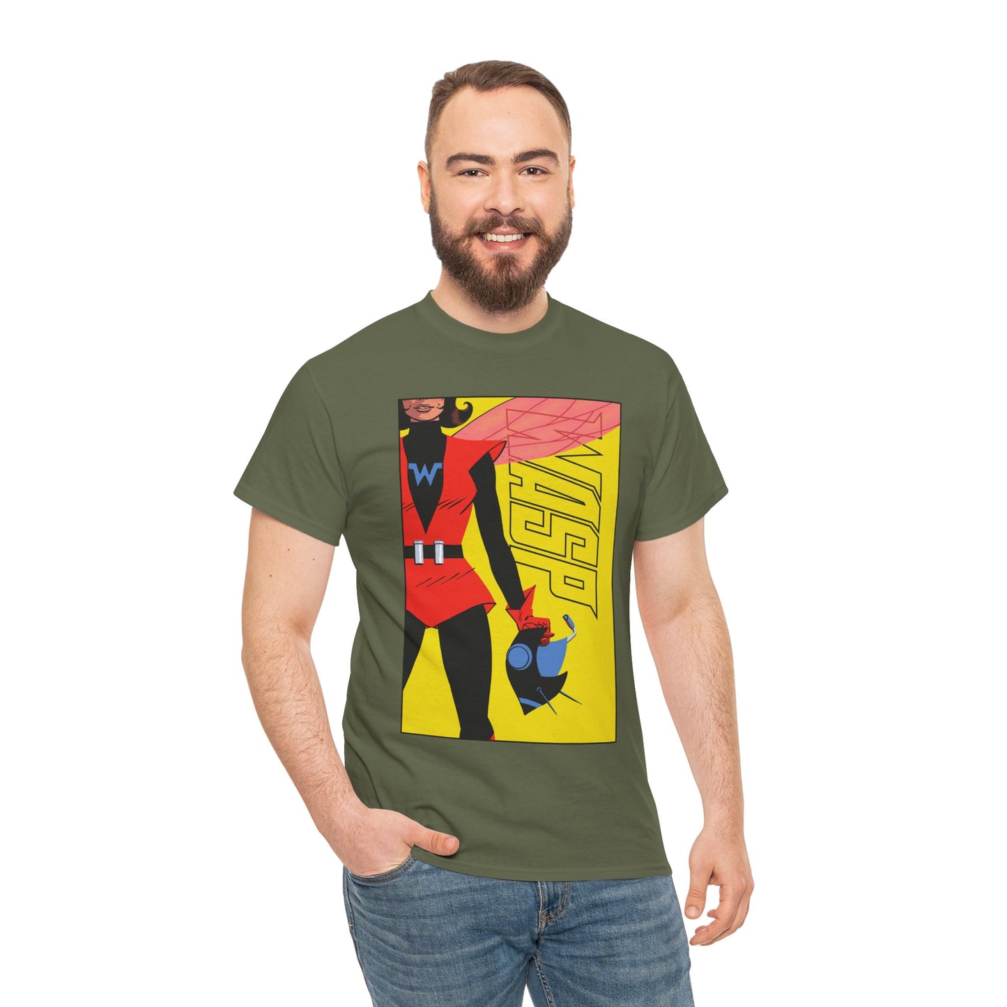 Wasp T-Shirt - Tom Reilly Art - Avengers Founding Member - Marvel Comics