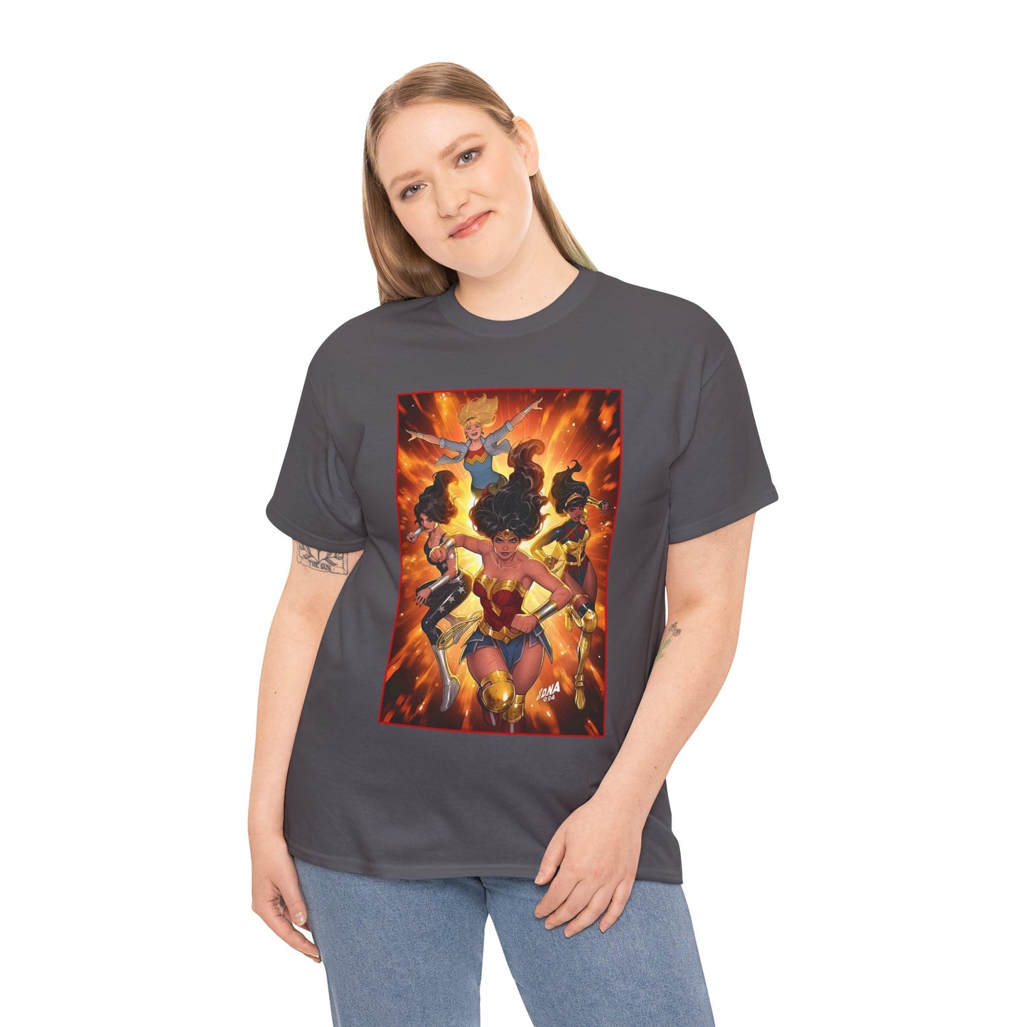Wonder Woman & the Wonder Girls T-Shirt - David Nakayama Art - Donna Troy, Cassie Sandsmark, Yara Flor - #17 Variant Cover Art - DC Comics