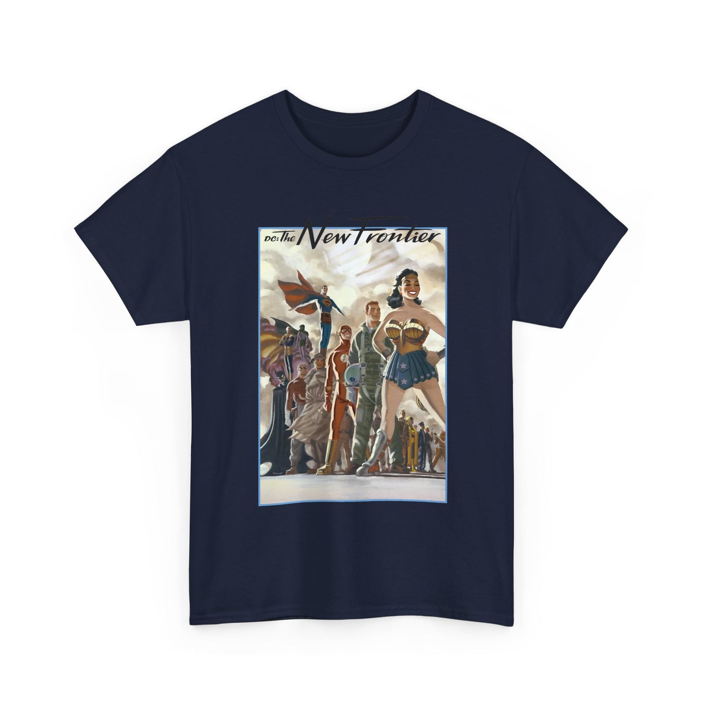 DC: The New Frontier T-Shirt - Darwyn Cooke Art - Superman, Wonder Woman, Flash, Batman - DC Comics