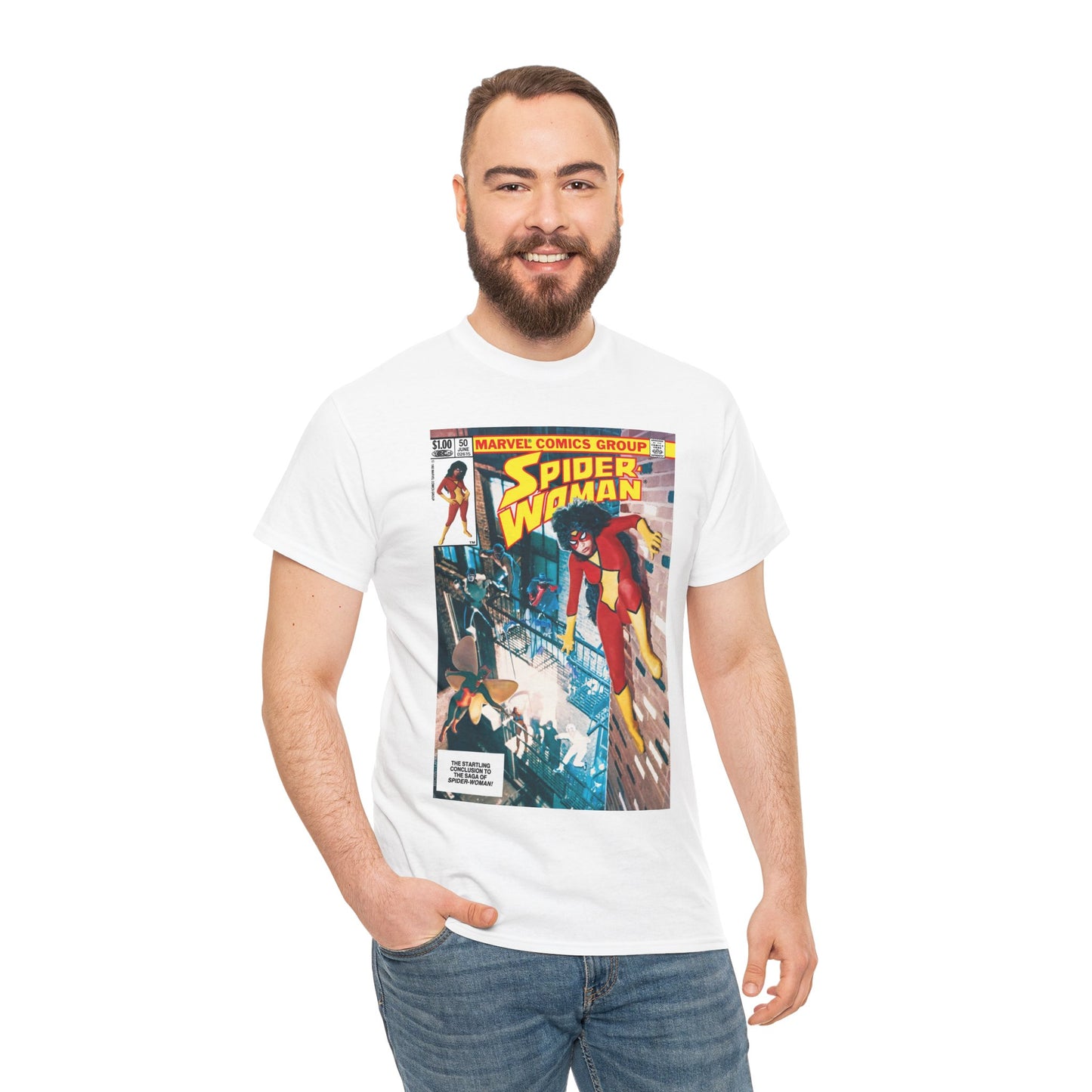 Spider-Woman #50 T-Shirt - 1983 Photo Cover Art - Marvel Comics