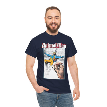Animal Man T-Shirt - Brian Bolland Art - Buddy Baker - DC Comics, Vertigo Comics 1980s Series - Grant Morrison Stories