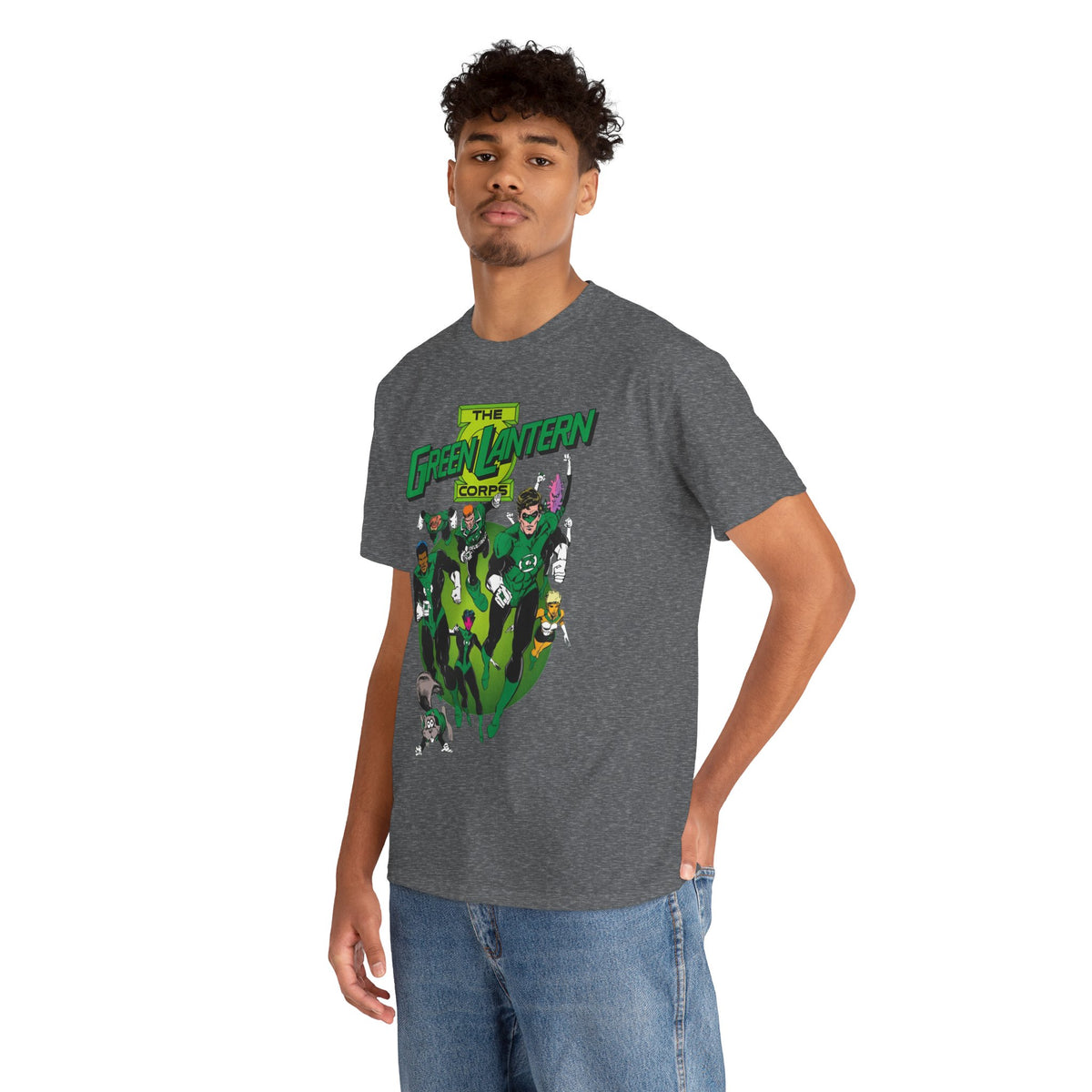 Green Lantern Corps T-Shirt - Joe Staton Art - Hal Jordan, John Stewart, Arisia, Kilowog, Katma Tui - DC Comics