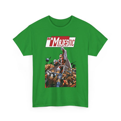 Mr. Majestic T-Shirt - Ed McGuiness Art - Flying Above His Attackers - DC/Wildstorm Comics