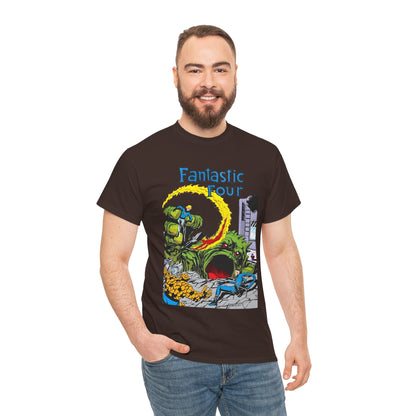 Fantastic Four T-Shirt - John Byrne Art - Cover to Issue #1 - Reed Richards, Invisible Woman, Human Torch, The Thing - Marvel Comics