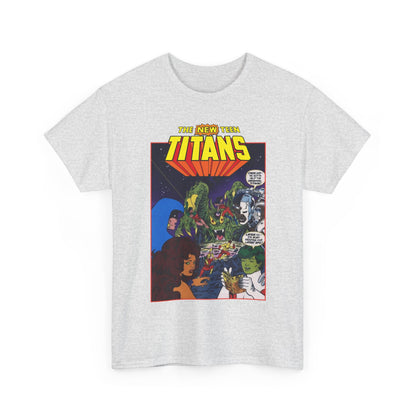 New Teen Titans T-Shirt - George Perez Art - 1980s DC Digest Artwork - Raven, Cyborg, Changeling, Starfire - DC Comics