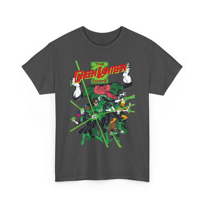 Green Lantern Corps T-Shirt - Joe Staton Art - Hal Jordan, John Stewart, Katma Tui, Arisia, Kilowog - DC Comics
