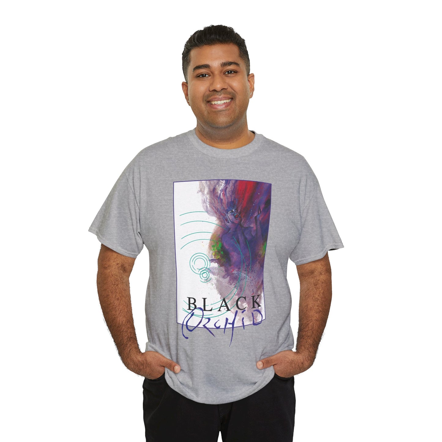 Black Orchid T-Shirt - Dave McKean Art - Neil Gaiman 1980s Story - DC/Vertigo Comics
