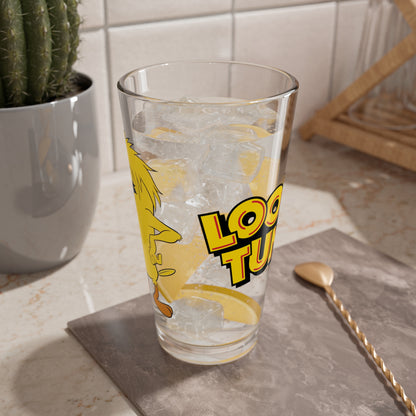 Monster Tweety & Sylvester the Cat Pint Glass, 16oz - Popular Looney Tunes Cartoon Characters - WB Animation
