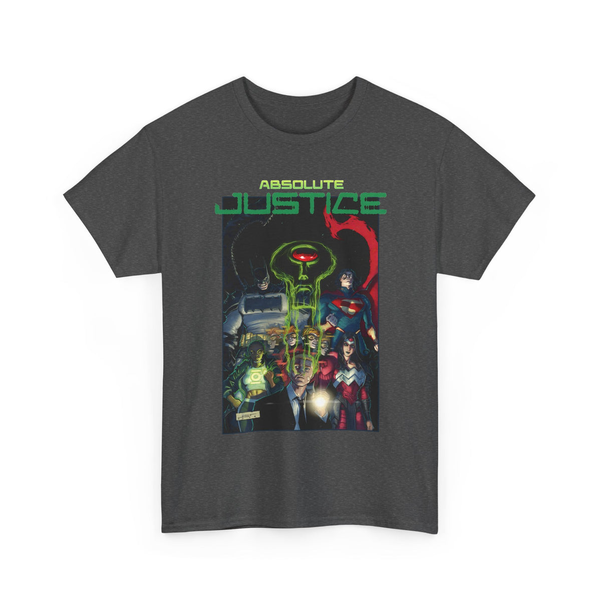 Absolute Justice T-Shirt - Juan Ferreyra Art - Superman Batman Wonder Woman Martian Manhunter - DC Comics