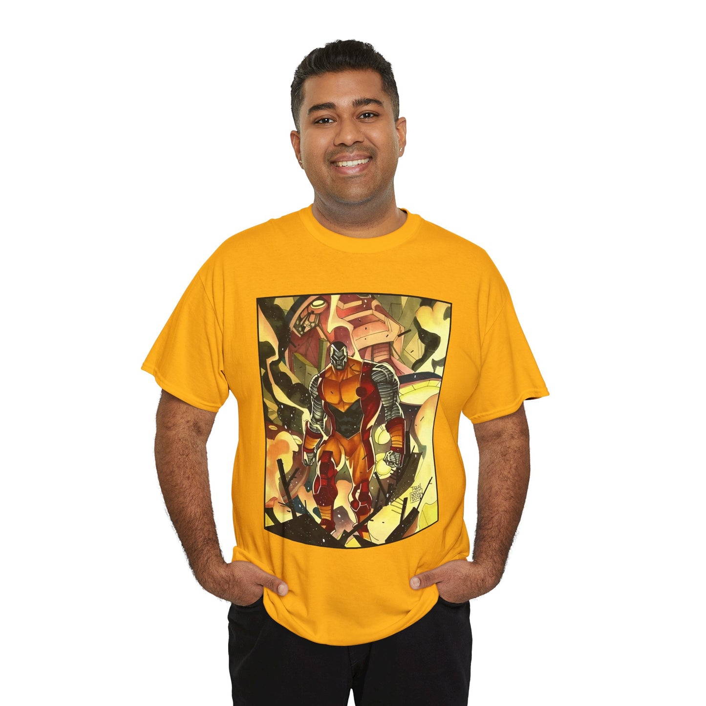 Colossus T-Shirt - Fighting a Sentinel - Marvel Comics