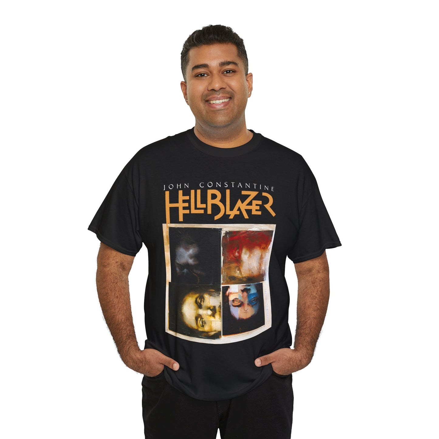 John Constantine Hellblazer T-Shirt - Dave McKean Art - DC Comics, Vertigo