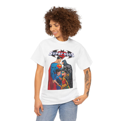 Super Sons T-Shirt - Jorge Jimenez Art - Superman, Batman, Jon Kent, Damian Wayne - DC Comics - Sons of Superman & Batman