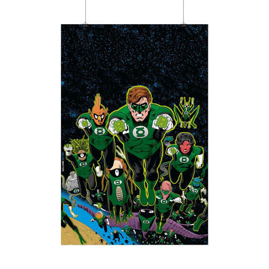 Green Lantern Corps Rolled Poster - Brian Bolland Art - Hal Jordan - DC Comics - Multiple Sizes Up to 24"x36"