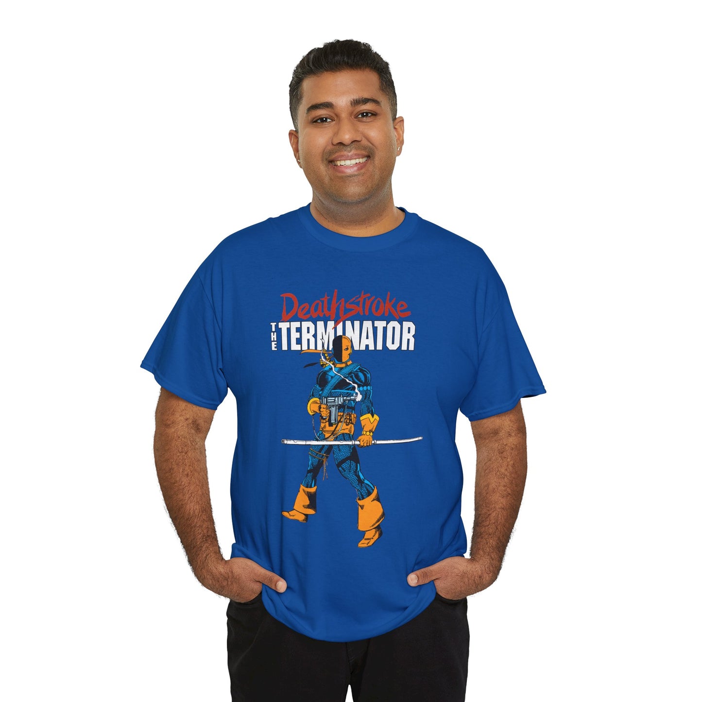Deathstroke T-Shirt - George Perez Art - New Teen Titans Foe & Mercenary - Slade Wilson, Father of Jericho and Ravager - DC Comics - The Terminator