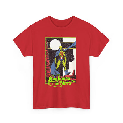 Martian Manhunter T-Shirt - George Perez Art - 1980s Justice League of America (JLA) Postcard Art - DC Comics
