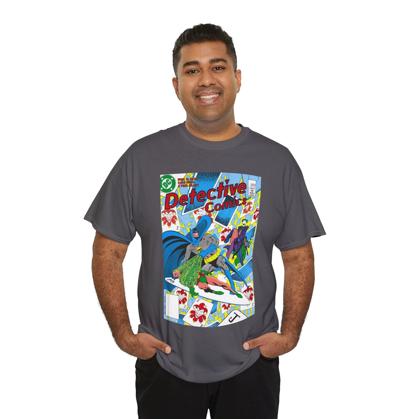 Detective Comics #569 T-Shirt - Alan Davis Art - Batman, Robin, Joker, Catwoman - DC Comics