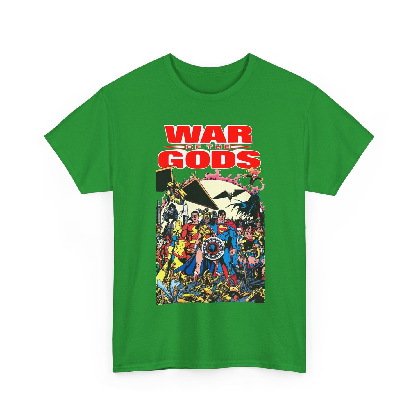 War of the Gods T-Shirt - George Perez Art - Wonder Woman Story - Superman, Captain Marvel, Hawkman, Firestorm, Dr Fate, Troia, Lobo, Batman - DC Comics