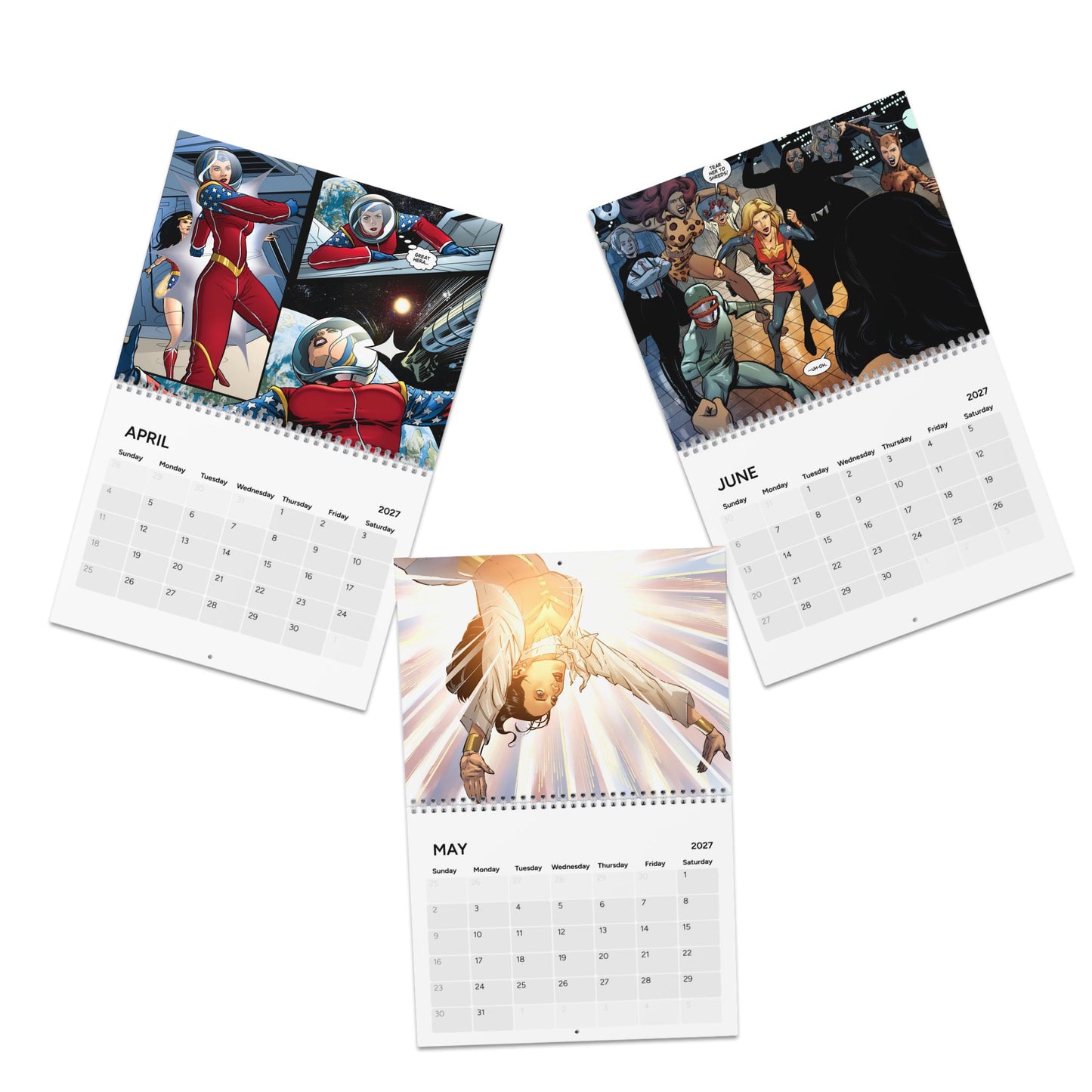 Wonder Woman '77 Calendar (2027) - Art Based on the 1970s Lynda Carter TV Series - DC Comics