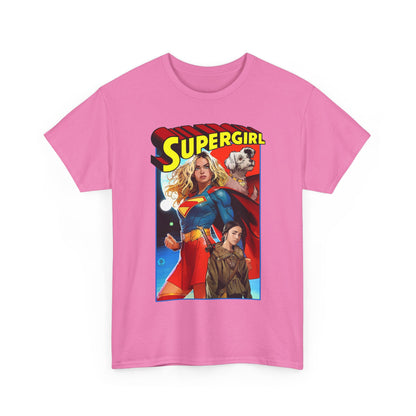 Supergirl & Krypto T-Shirt - Dan Mora Art - Upcoming 2026 Movie with Milly Alcock - DC Comics