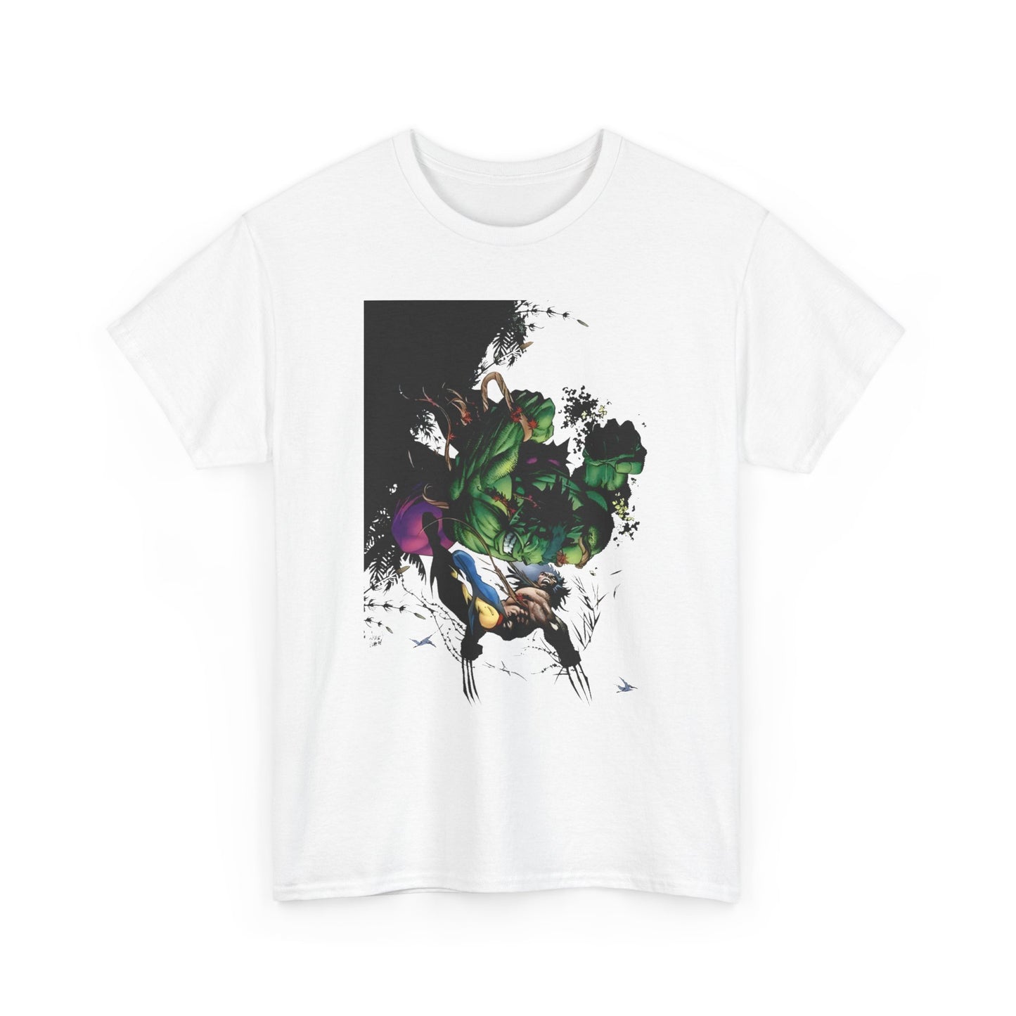 Wolverine Vs Hulk T-Shirt - Adam Kubert Art - Marvel Comics - Logan, X-Men, Bruce Banner - Great Fight Image