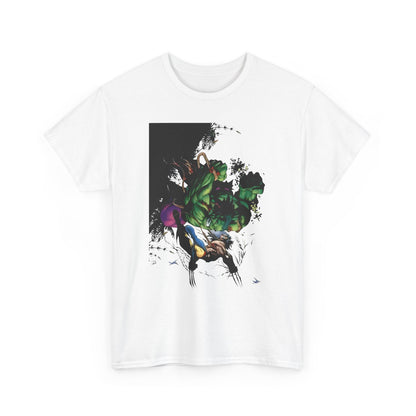 Wolverine Vs Hulk T-Shirt - Adam Kubert Art - Marvel Comics - Logan, X-Men, Bruce Banner - Great Fight Image